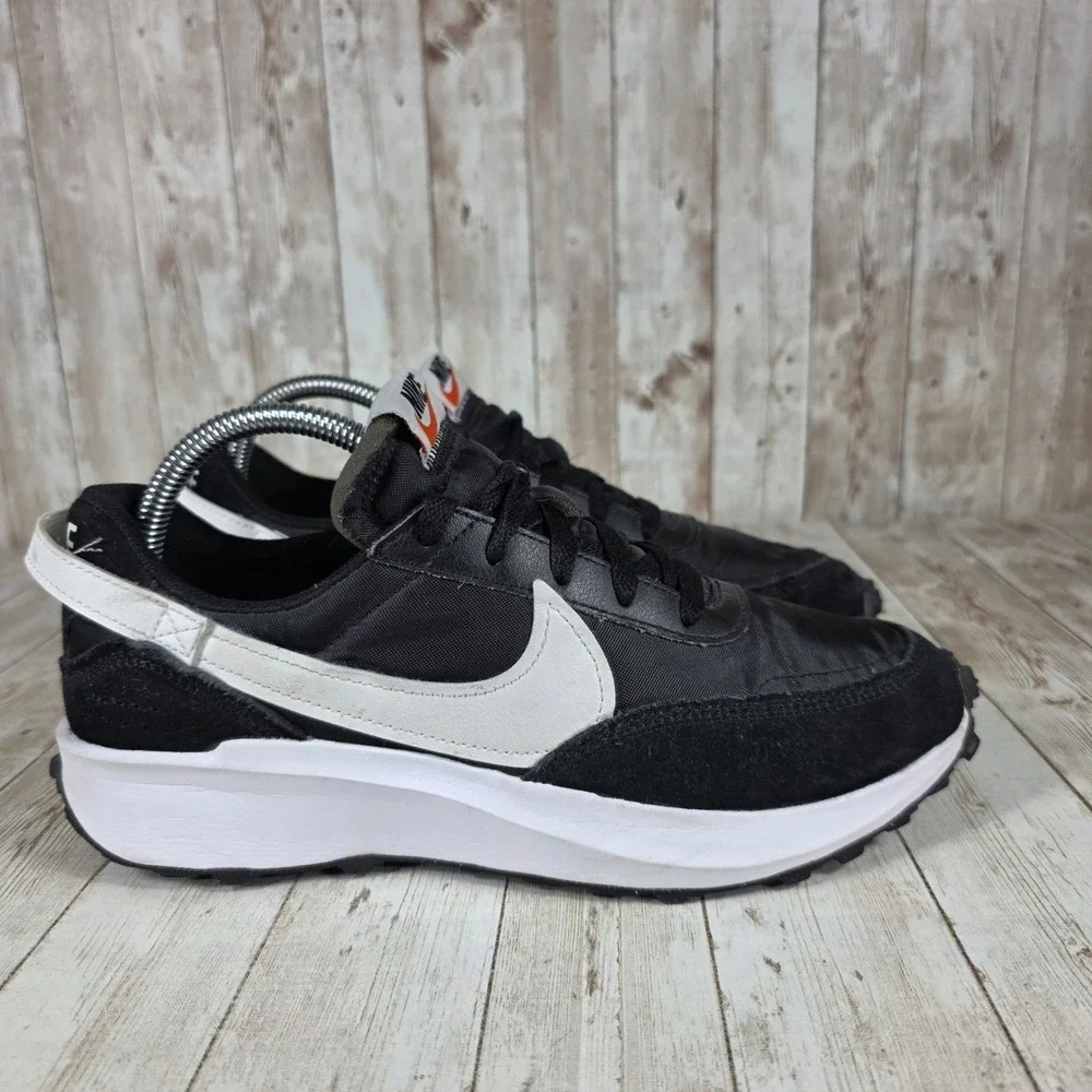 Nike Women's Waffle Debut Black White Running Sneakers Casual Shoes DH9523-002